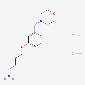 4-[3-(Morpholin-4-ylmethyl)phenoxy]butan-1-amine;dihydrochloride