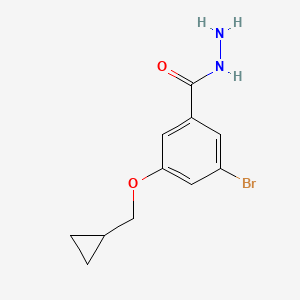 3-Bromo-5-(cyclopropylmethoxy)benzohydrazide