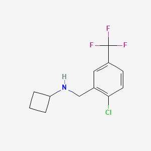 N-(2-Chloro-5-(trifluoromethyl)benzyl)cyclobutanamine
