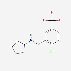 N-(2-Chloro-5-(trifluoromethyl)benzyl)cyclopentanamine