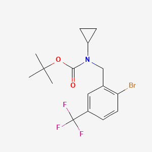 tert-Butyl 2-bromo-5-(trifluoromethyl)benzyl(cyclopropyl)carbamate