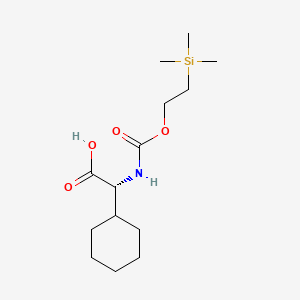 (R)-2-Cyclohexyl-2-(((2-(trimethylsilyl)ethoxy)carbonyl)amino)acetic acid