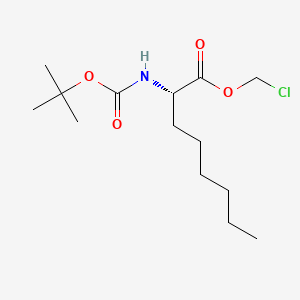 (S)-Chloromethyl 2-((tert-butoxycarbonyl)amino)octanoate
