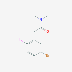 Benzeneacetamide, 5-bromo-2-iodo-n,n-dimethyl-