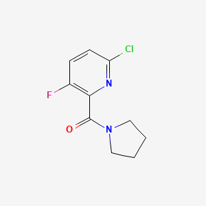molecular formula C10H10ClFN2O B8212952 (6-Chloro-3-fluoropyridin-2-yl)(pyrrolidin-1-yl)methanone 