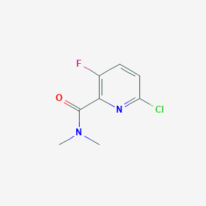 molecular formula C8H8ClFN2O B8212962 6-Chloro-3-fluoro-N,N-dimethylpicolinamide 