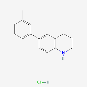 molecular formula C16H18ClN B8212978 6-(m-Tolyl)-1,2,3,4-tetrahydroquinoline hydrochloride 