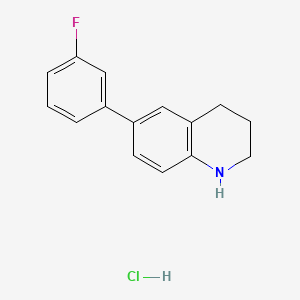 6-(3-Fluorophenyl)-1,2,3,4-tetrahydroquinoline hydrochloride