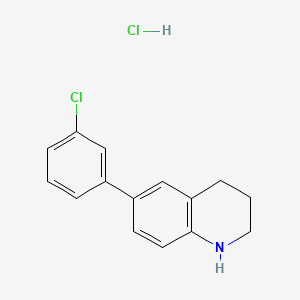 6-(3-Chlorophenyl)-1,2,3,4-tetrahydroquinoline hydrochloride