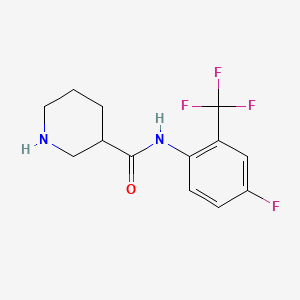 N-(4-Fluoro-2-(trifluoromethyl)phenyl)piperidine-3-carboxamide