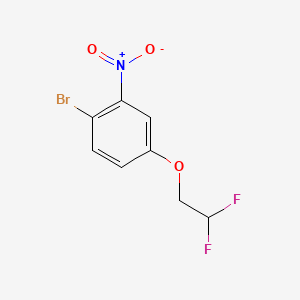molecular formula C8H6BrF2NO3 B8213100 1-Bromo-4-(2,2-difluoroethoxy)-2-nitrobenzene 