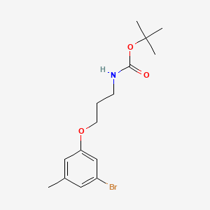 molecular formula C15H22BrNO3 B8213124 tert-Butyl (3-(3-bromo-5-methylphenoxy)propyl)carbamate 