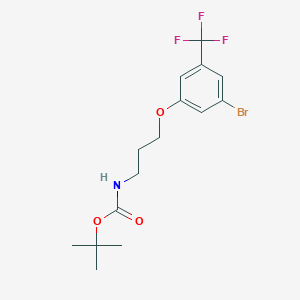 tert-Butyl (3-(3-bromo-5-(trifluoromethyl)phenoxy)propyl)carbamate