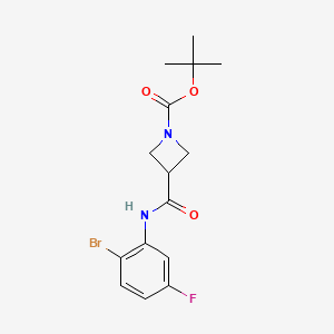 tert-Butyl 3-((2-bromo-5-fluorophenyl)carbamoyl)azetidine-1-carboxylate