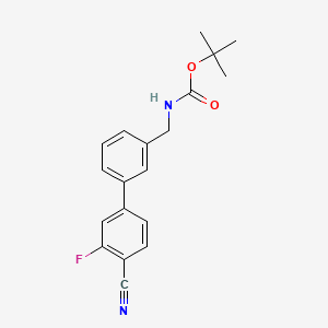 tert-Butyl ((4'-cyano-3'-fluoro-[1,1'-biphenyl]-3-yl)methyl)carbamate