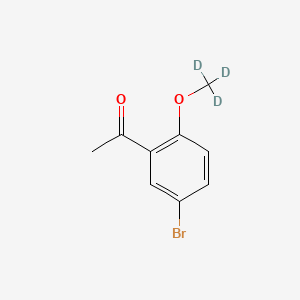 molecular formula C9H9BrO2 B8213218 Ethanone,1-[5-bromo-2-(methoxy-d3)phenyl]- 