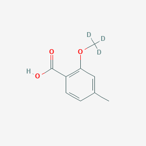 molecular formula C9H10O3 B8213223 4-Methyl-2-methoxy-(d3)-benzoic acid 