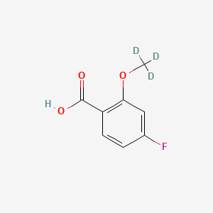 molecular formula C8H7FO3 B8213226 4-Fluoro-2-methoxy-(d3)-benzoic acid 