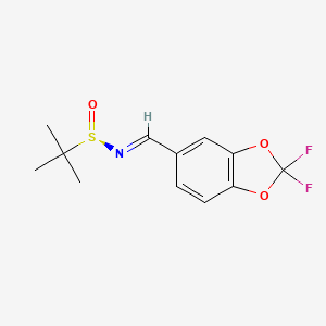 (NE,R)-N-[(2,2-difluoro-1,3-benzodioxol-5-yl)methylidene]-2-methylpropane-2-sulfinamide