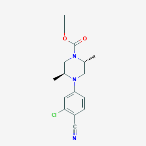 (2R,5S)-tert-Butyl 4-(3-chloro-4-cyanophenyl)-2,5-dimethylpiperazine-1-carboxylate
