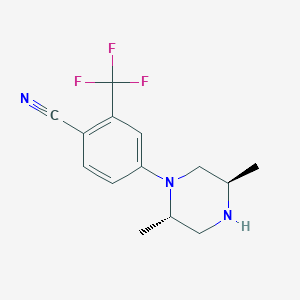 trans-4-(2,5-Dimethylpiperazin-1-yl)-2-trifluoromethylbenzonitrile
