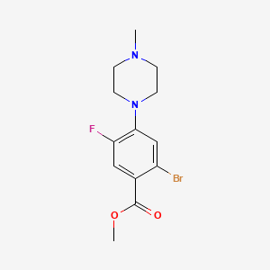 Methyl 2-bromo-5-fluoro-4-(4-methylpiperazin-1-yl)benzoate