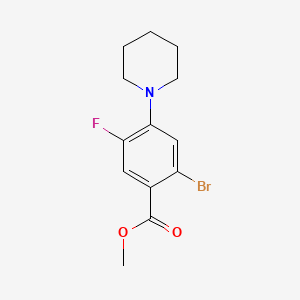 Methyl 2-bromo-5-fluoro-4-(piperidin-1-yl)benzoate