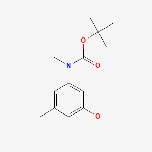 molecular formula C15H21NO3 B8213385 tert-Butyl (3-methoxy-5-vinylphenyl)(methyl)carbamate 