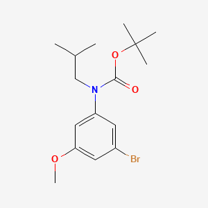 molecular formula C16H24BrNO3 B8213395 tert-Butyl (3-bromo-5-methoxyphenyl)(isobutyl)carbamate 