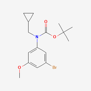 molecular formula C16H22BrNO3 B8213402 tert-Butyl (3-bromo-5-methoxyphenyl)(cyclopropylmethyl)carbamate 