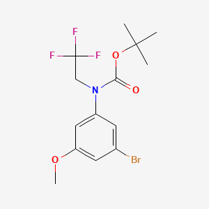 tert-Butyl (3-bromo-5-methoxyphenyl)(2,2,2-trifluoroethyl)carbamate