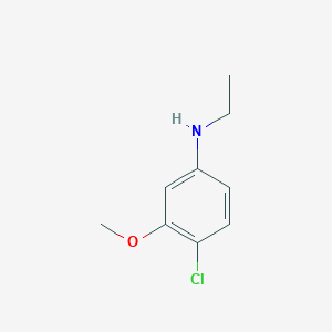 molecular formula C9H12ClNO B8213415 4-chloro-N-ethyl-3-methoxyaniline 