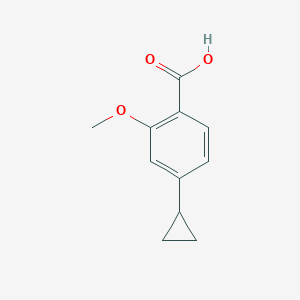 molecular formula C11H12O3 B8213421 4-Cyclopropyl-2-methoxybenzoic acid 