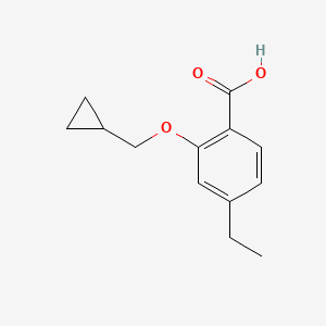 2-(Cyclopropylmethoxy)-4-ethylbenzoic acid