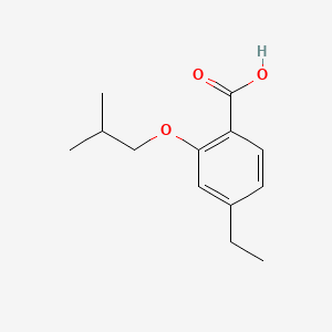 molecular formula C13H18O3 B8213426 4-Ethyl-2-isobutoxybenzoic acid 