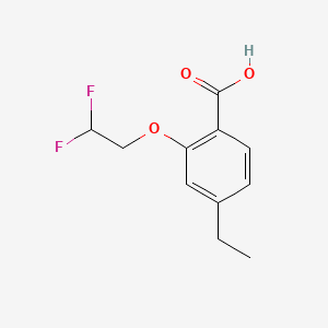 molecular formula C11H12F2O3 B8213428 2-(2,2-Difluoroethoxy)-4-ethylbenzoic acid 