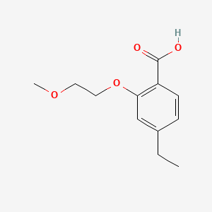 molecular formula C12H16O4 B8213435 4-Ethyl-2-(2-methoxyethoxy)benzoic acid 