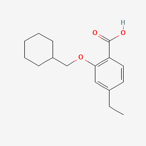 2-(Cyclohexylmethoxy)-4-ethylbenzoic acid