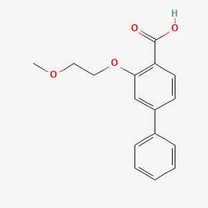 molecular formula C16H16O4 B8213474 3-(2-Methoxyethoxy)-[1,1'-biphenyl]-4-carboxylic acid 