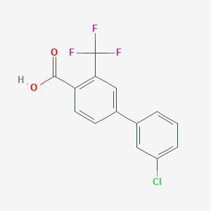 3'-Chloro-3-(trifluoromethyl)-[1,1'-biphenyl]-4-carboxylic acid