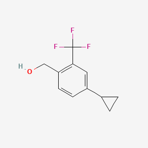 (4-Cyclopropyl-2-(trifluoromethyl)phenyl)methanol