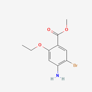 molecular formula C10H12BrNO3 B8213545 Methyl 4-amino-5-bromo-2-ethoxybenzoate 