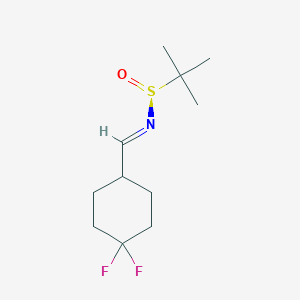 (NE,S)-N-[(4,4-difluorocyclohexyl)methylidene]-2-methylpropane-2-sulfinamide