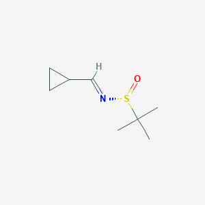 (NE,R)-N-(cyclopropylmethylidene)-2-methylpropane-2-sulfinamide