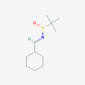 (NE,R)-N-(cyclohexylmethylidene)-2-methylpropane-2-sulfinamide