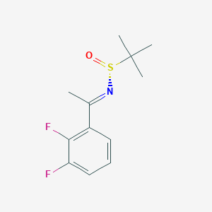 (NE,R)-N-[1-(2,3-difluorophenyl)ethylidene]-2-methylpropane-2-sulfinamide