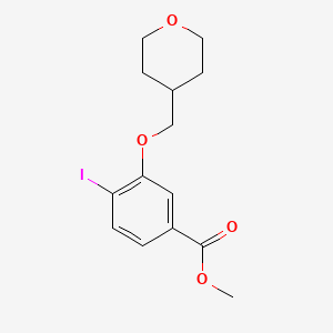 Methyl 4-iodo-3-((tetrahydro-2H-pyran-4-yl)methoxy)benzoate