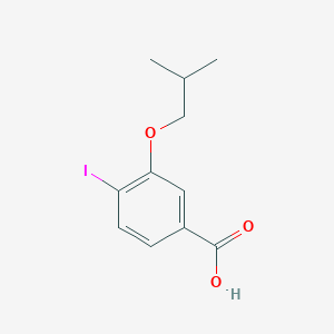 molecular formula C11H13IO3 B8213716 4-Iodo-3-isobutoxybenzoic acid 