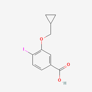 3-(Cyclopropylmethoxy)-4-iodobenzoic acid
