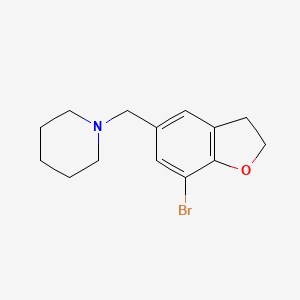 1-((7-Bromo-2,3-dihydrobenzofuran-5-yl)methyl)piperidine